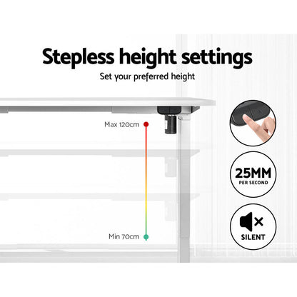 Artiss Standing Desk Motorised Sit Stand Desks White 140CM - Cosy Abode