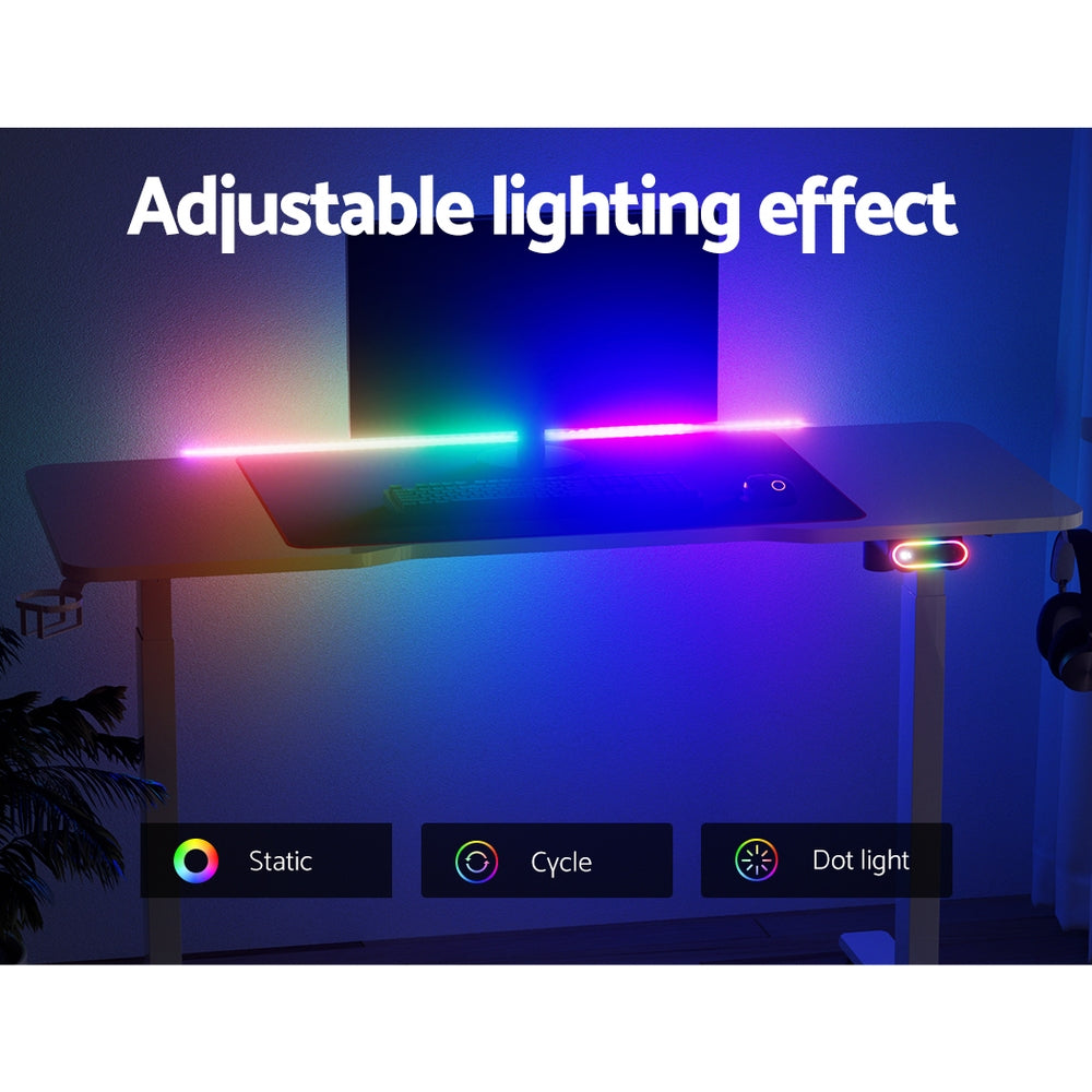Artiss Standing Desk Motorised Gaming Desks White 140CM - Cosy Abode