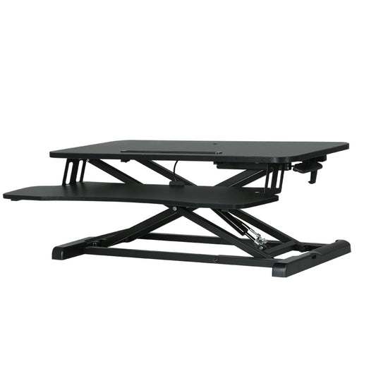 Artiss Standing Desk Riser Height Adjustable Black 80CM - Cosy Abode
