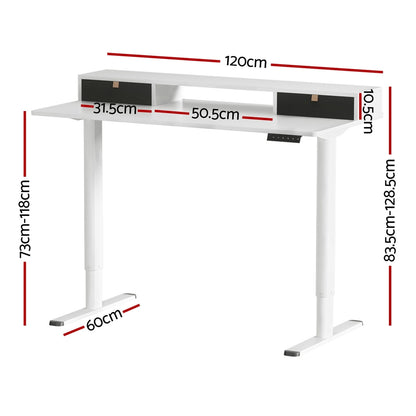 Artiss Electric Standing Desk Sit Stand Desks 120CM - Cosy Abode