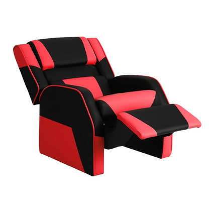 Keezi Kids Recliner Chair PU Leather Gaming Sofa Lounge Couch Children Armchair - Cosy Abode