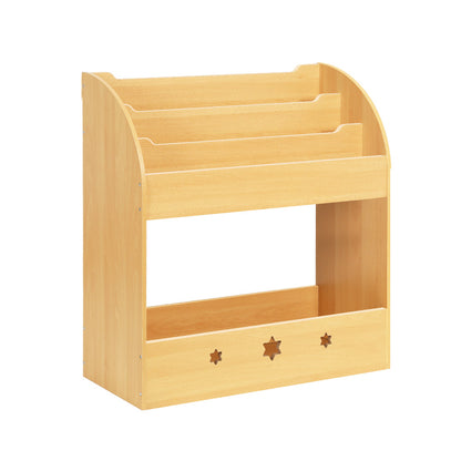 Keezi 3 Tiers Kids Bookshelf Magazine Shelf Organiser Bookcase Display - Cosy Abode