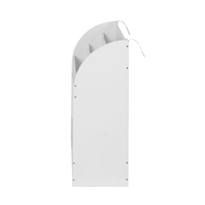 Keezi 3 Tiers Kids Bookshelf Magazine Shelf Organiser Bookcase Display White - Cosy Abode
