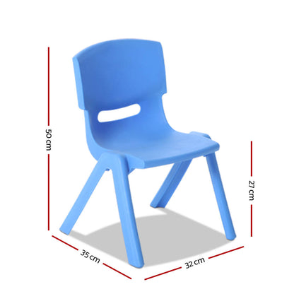Keezi Kids Chairs Set Plastic Set of 4 Activity Study Chair 50KG - Cosy Abode