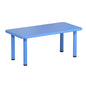 Keezi Kids Table Plastic Square Activity Study Desk 60X120CM - Cosy Abode