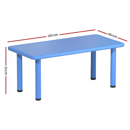 Keezi Kids Table Plastic Square Activity Study Desk 60X120CM - Cosy Abode