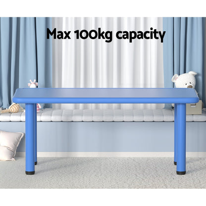 Keezi Kids Table Plastic Square Activity Study Desk 60X120CM - Cosy Abode