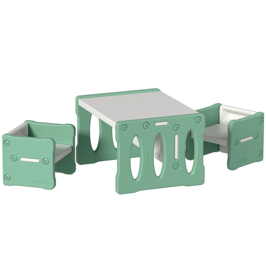 Keezi 3PCS Kids Table and Chairs Set HDPE - Cosy Abode