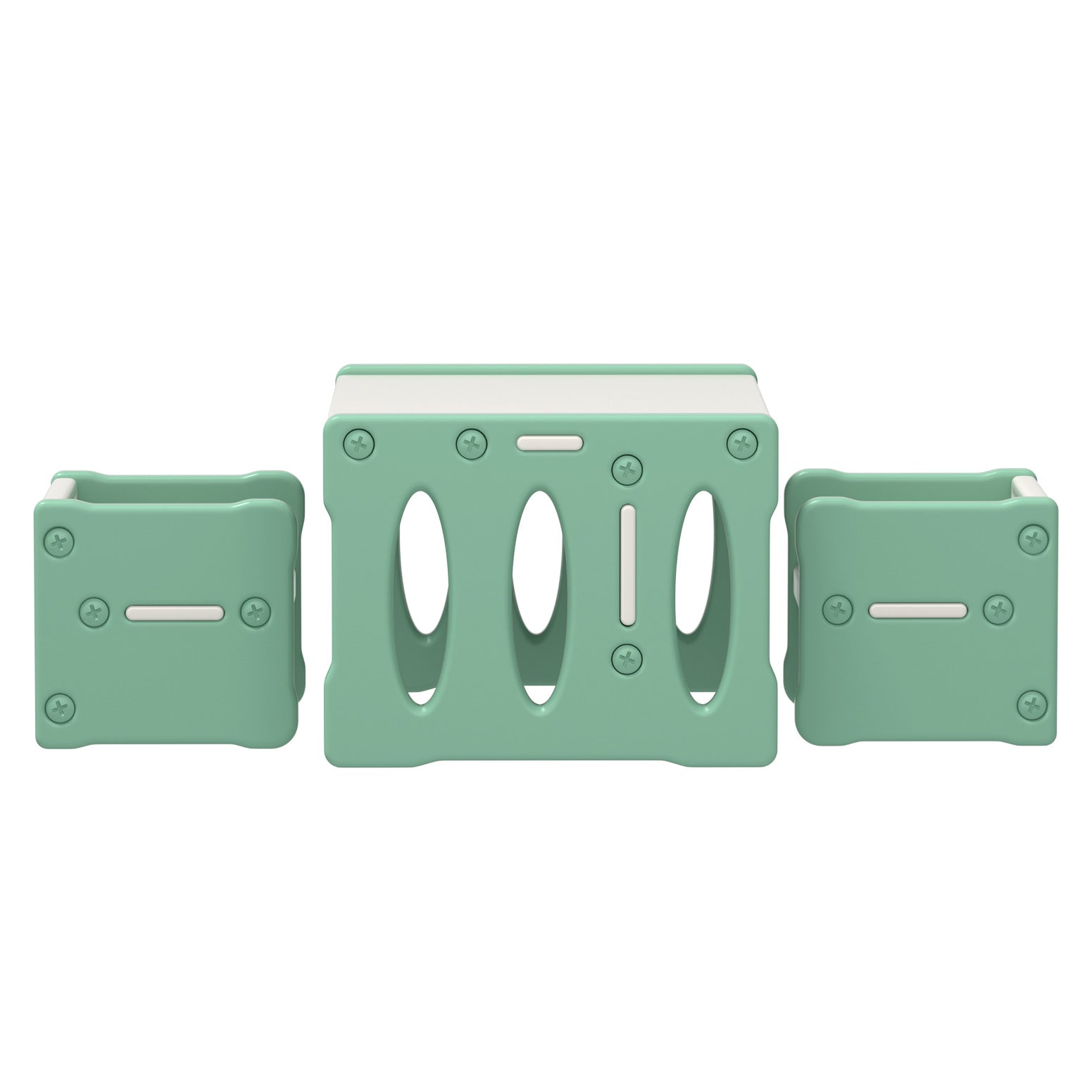 Keezi 3PCS Kids Table and Chairs Set HDPE - Cosy Abode