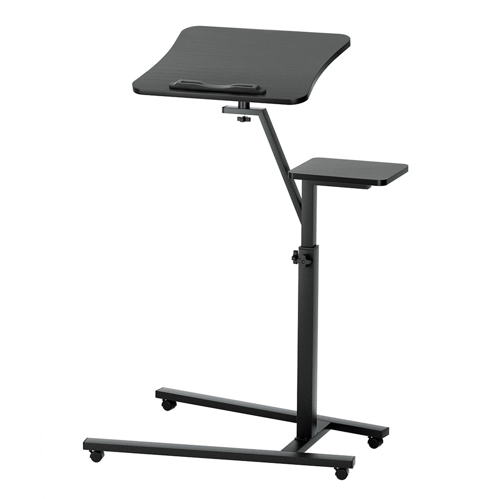 Artiss Laptop Desk Computer Table Height Adjustable Tiltable Mouse Board Black - Cosy Abode