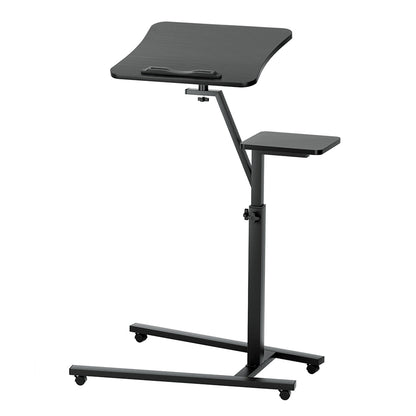 Artiss Laptop Desk Computer Table Height Adjustable Tiltable Mouse Board Black - Cosy Abode