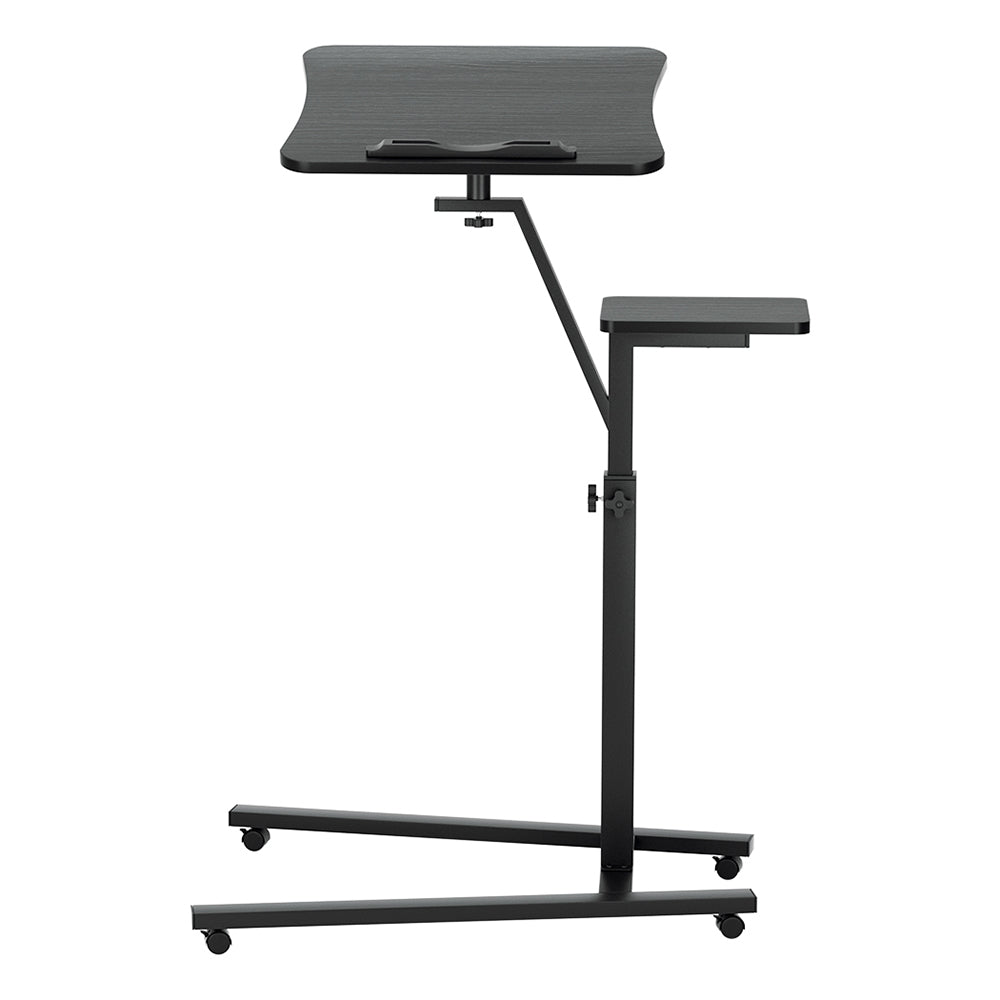 Artiss Laptop Desk Computer Table Height Adjustable Tiltable Mouse Board Black - Cosy Abode