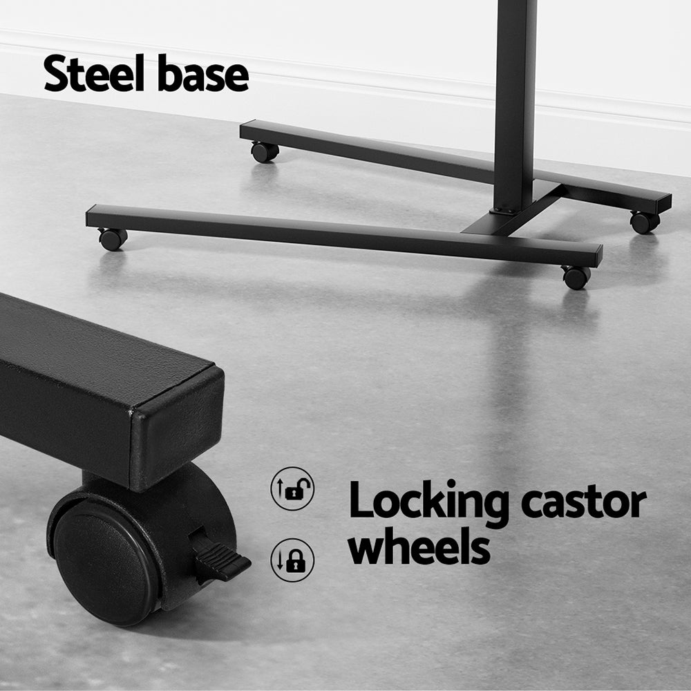 Artiss Laptop Desk Computer Table Height Adjustable Tiltable Mouse Board Black - Cosy Abode