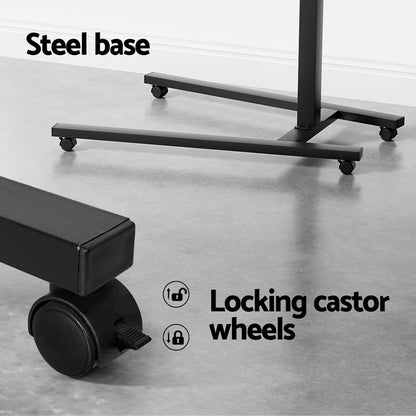 Artiss Laptop Desk Computer Table Height Adjustable Tiltable Mouse Board Black - Cosy Abode