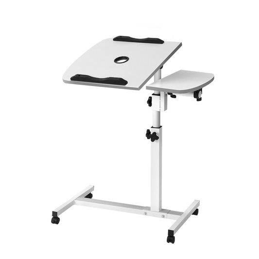 Artiss Laptop Desk Table Fan Cooling White 60CM - Cosy Abode