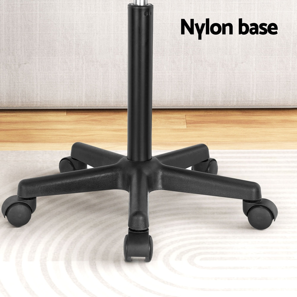 Artiss Laptop Desk Portable Height Adjustable Table Caster Wheels 60CM Black - Cosy Abode
