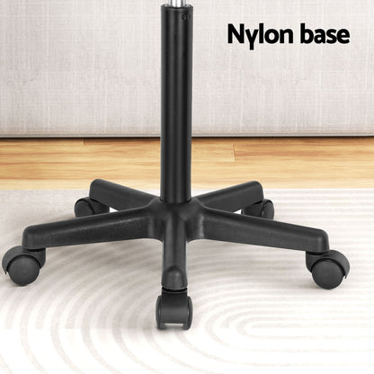 Artiss Laptop Desk Portable Height Adjustable Table Caster Wheels 60CM Black - Cosy Abode