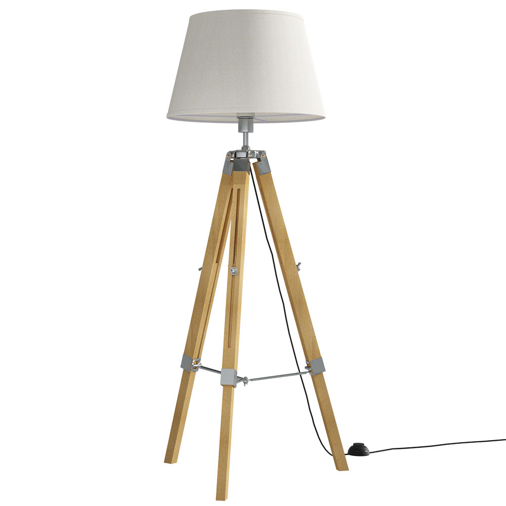 Artiss Tripod Floor Lamp Adjustable Height LED Light Stand Home Room Reading - Cosy Abode
