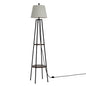 Artiss Floor Lamp 2 Tier Shelf Storage LED Light Stand Home Living Room Upright - Cosy Abode