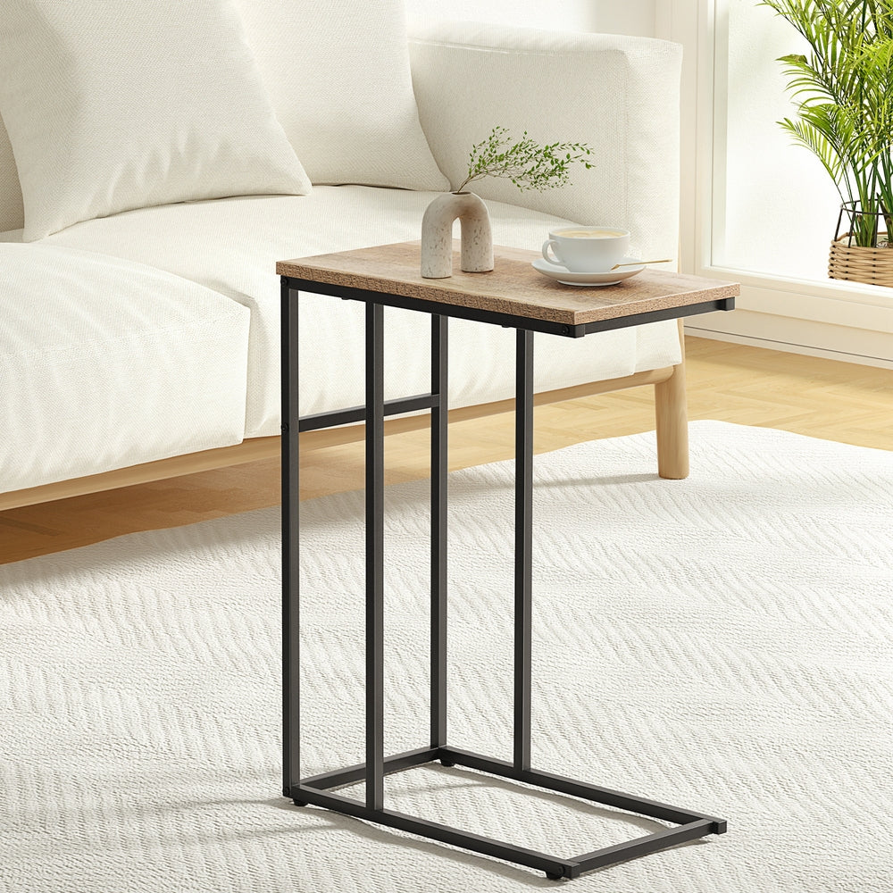 Artiss Coffee Table Side Table Walnut Anika - Cosy Abode