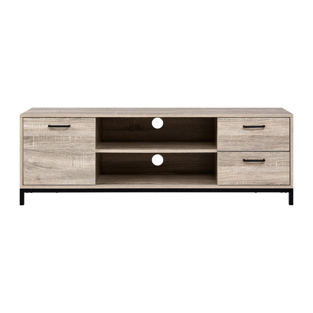 Artiss TV Cabinet Entertainment Unit 132cm Pine Tania - Cosy Abode