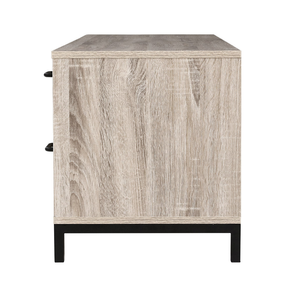 Artiss TV Cabinet Entertainment Unit 132cm Pine Tania - Cosy Abode