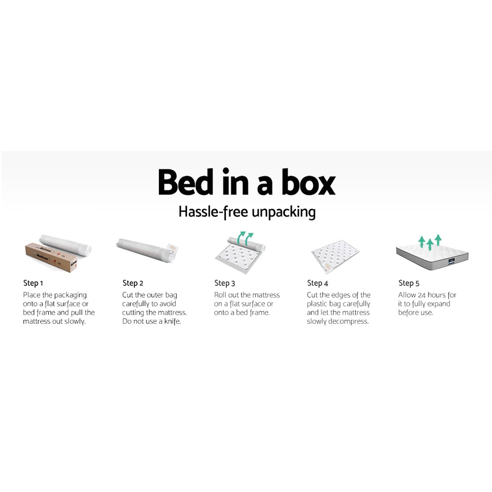 Giselle Bedding 32cm Mattress Euro Top Double - Cosy Abode