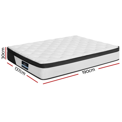 Giselle Bedding 30cm Mattress Euro Top Double - Cosy Abode