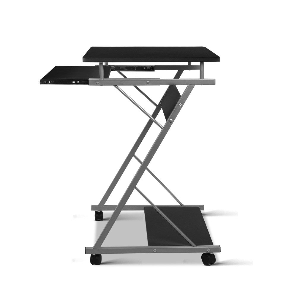 Artiss Computer Desk Keyboard Tray Shelf Black 60CM - Cosy Abode