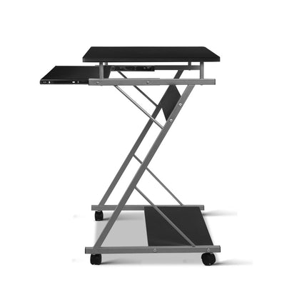 Artiss Computer Desk Keyboard Tray Shelf Black 60CM - Cosy Abode