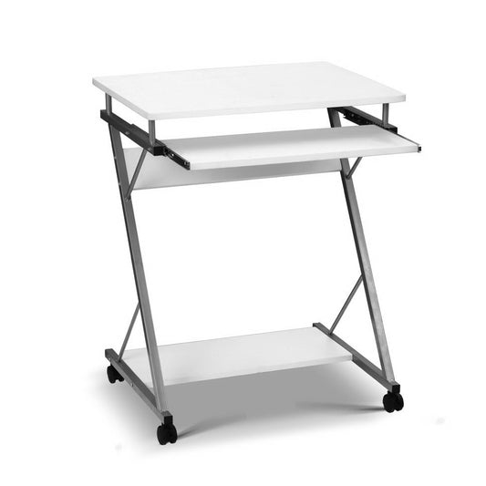 Artiss Computer Desk Keyboard Tray Shelf White 60CM - Cosy Abode