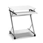 Artiss Computer Desk Keyboard Tray Shelf White 60CM - Cosy Abode
