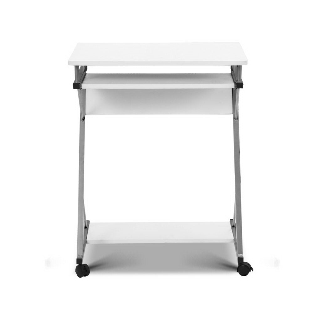 Artiss Computer Desk Keyboard Tray Shelf White 60CM - Cosy Abode