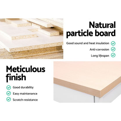 Artiss Computer Desk Shelf Oak 120CM - Cosy Abode