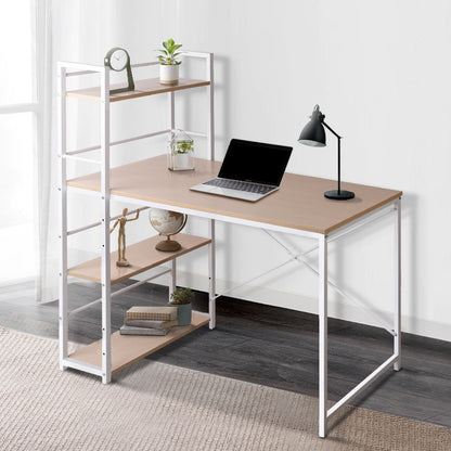 Artiss Computer Desk Shelf Oak 120CM - Cosy Abode