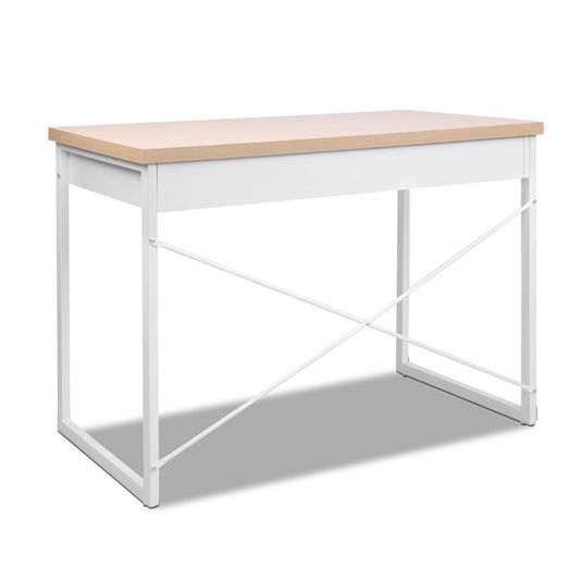 Artiss Computer Desk Drawer Storage Oak 100CM - Cosy Abode