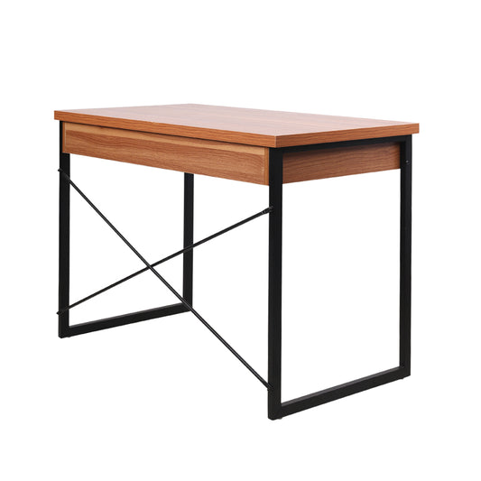 Artiss Computer Desk Drawer Storage Walnut 100CM - Cosy Abode