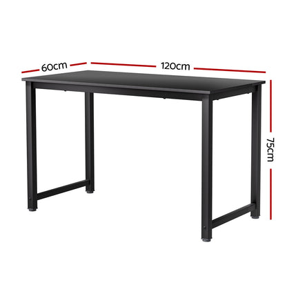 Artiss Computer Desk Home Office Study Table Black 120CM - Cosy Abode