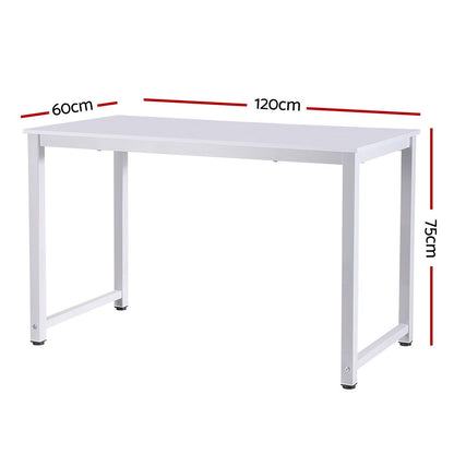 Artiss Computer Desk Home Office Study Table White 120CM - Cosy Abode