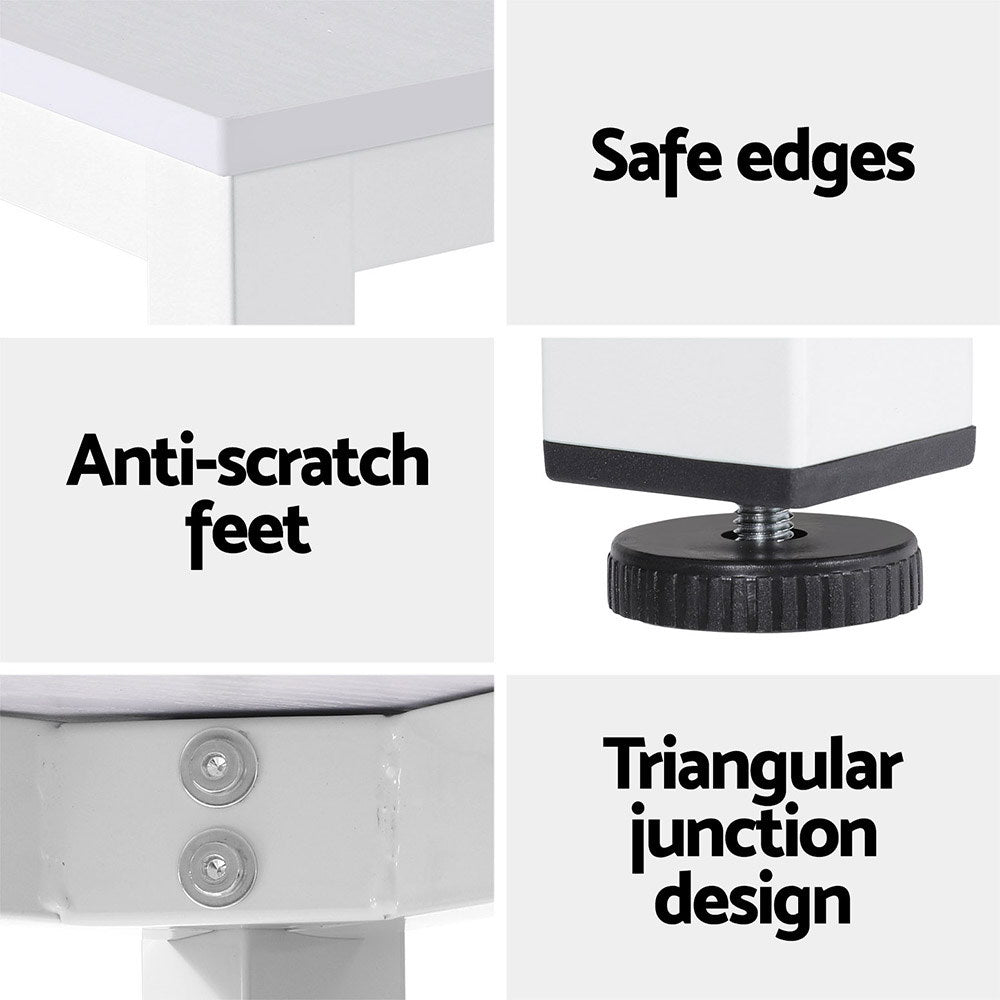 Artiss Computer Desk Home Office Study Table White 120CM - Cosy Abode