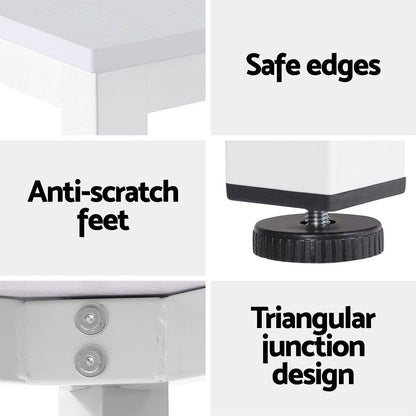 Artiss Computer Desk Home Office Study Table White 120CM - Cosy Abode