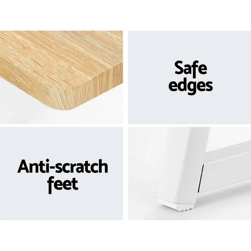 Artiss Computer Desk Bookshelf Storage Oak 100CM - Cosy Abode
