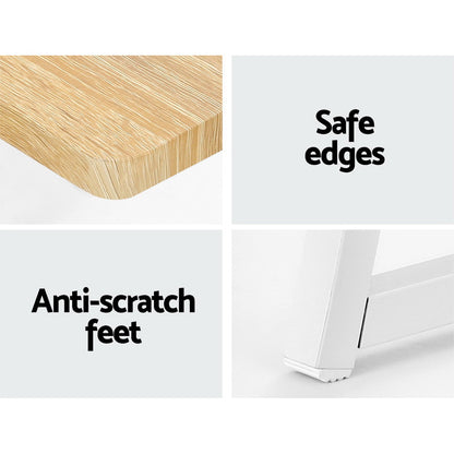Artiss Computer Desk Bookshelf Storage Oak 100CM - Cosy Abode