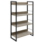 Artiss Bookshelf 4 Tiers - NOE Black and Oak - Cosy Abode