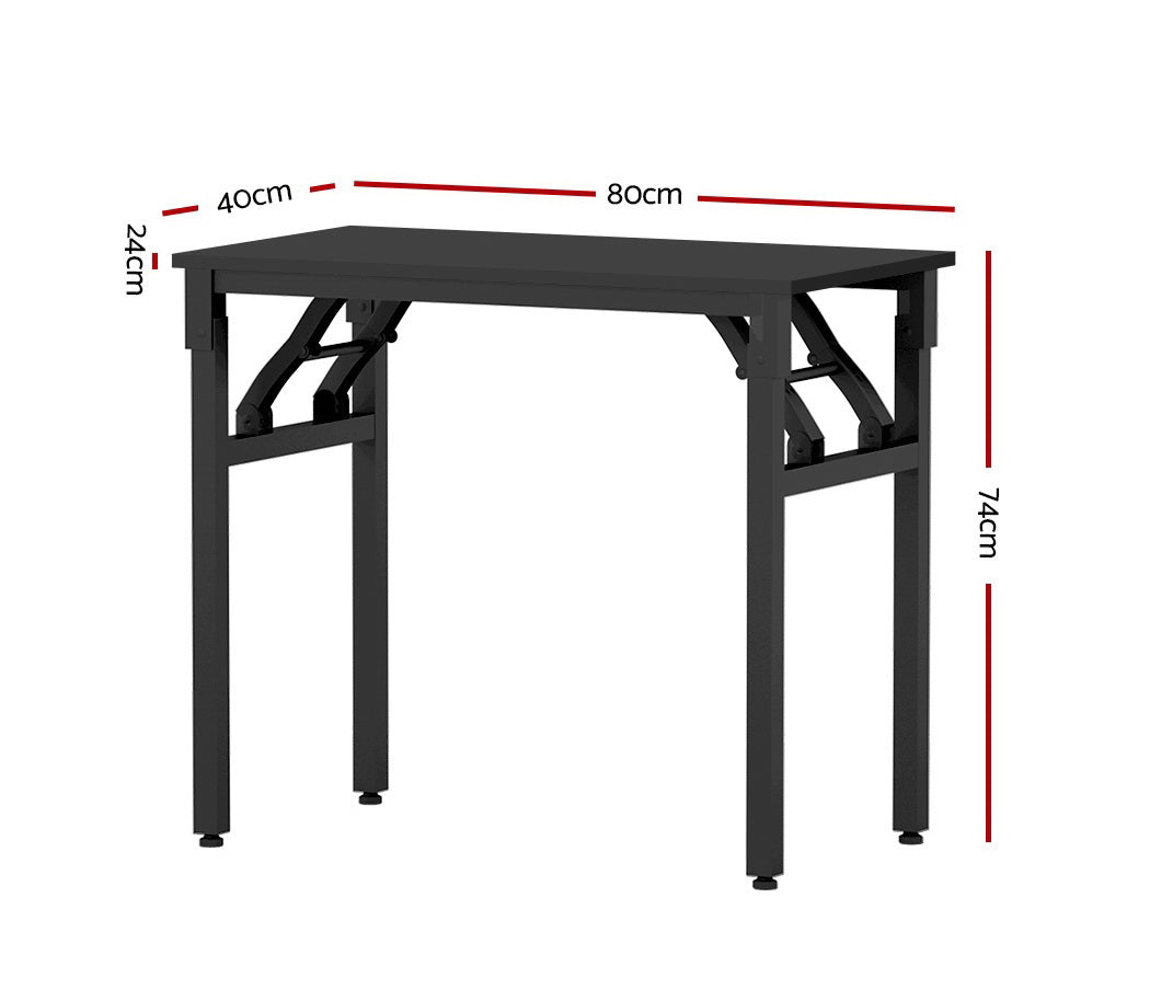 Artiss Computer Desk Foldable Balck 80CM - Cosy Abode