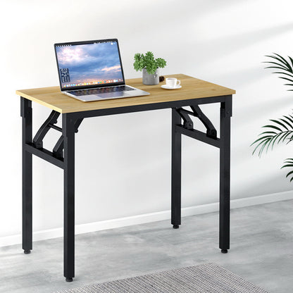 Artiss Computer Desk Laptop Table Bookshelf Desk Storage Rack Office Study Oak - Cosy Abode