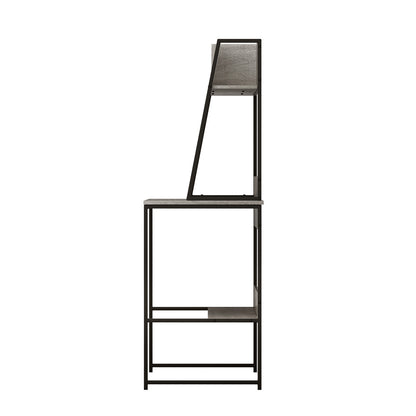Artiss Laptop Desk & Bookshelf Storage Unit Grey 100CM - Cosy Abode
