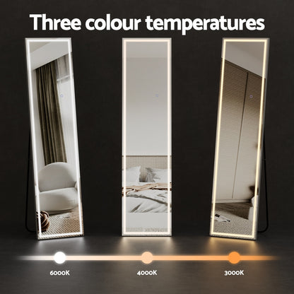 Embellir Full-Length Floor Wall Mirrors LED Light 160cm x 40cm - Cosy Abode