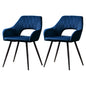 Artiss Dining Chairs Set of 2 Velvet Hollow Armchair Blue - Cosy Abode