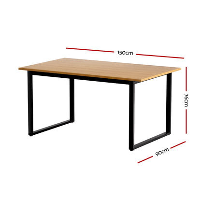 Artiss Dining Table 6 Seater Kitchen Cafe Rectangular Wooden Table 150CM - Cosy Abode